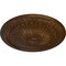 Ekena Millwork Alexa Ceiling Medallion (Fits Canopies up to 3"), Hand-Painted Root Beer Crackle, 15"OD x 1 3/4"P CM14AXRBC - alternate 3